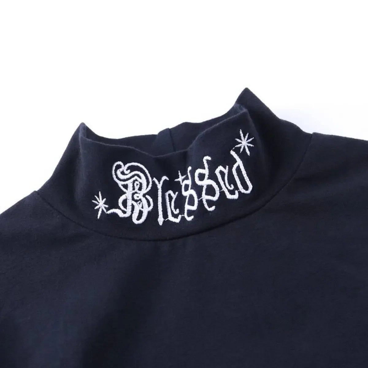 "Blessed" Goth Crop Top - Image 16