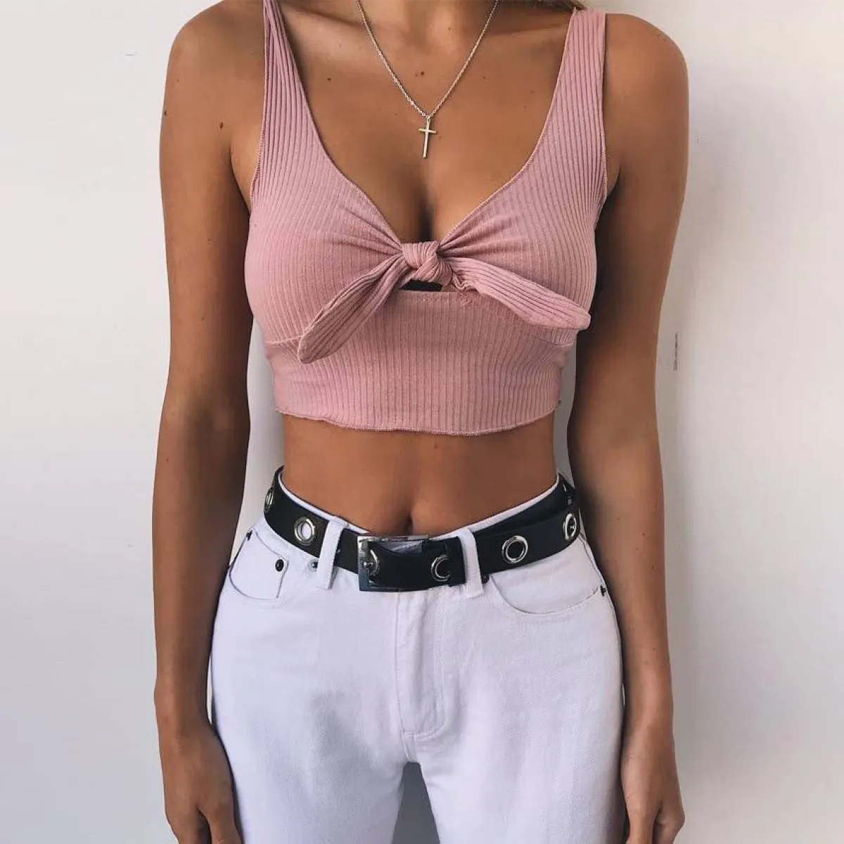 Bow Decorated Crop Top - Image 6