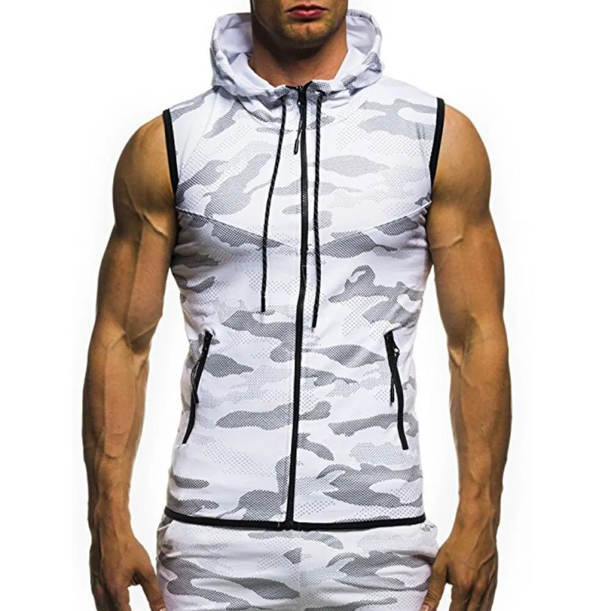 Camouflage Sleeveless Shirt - Image 24