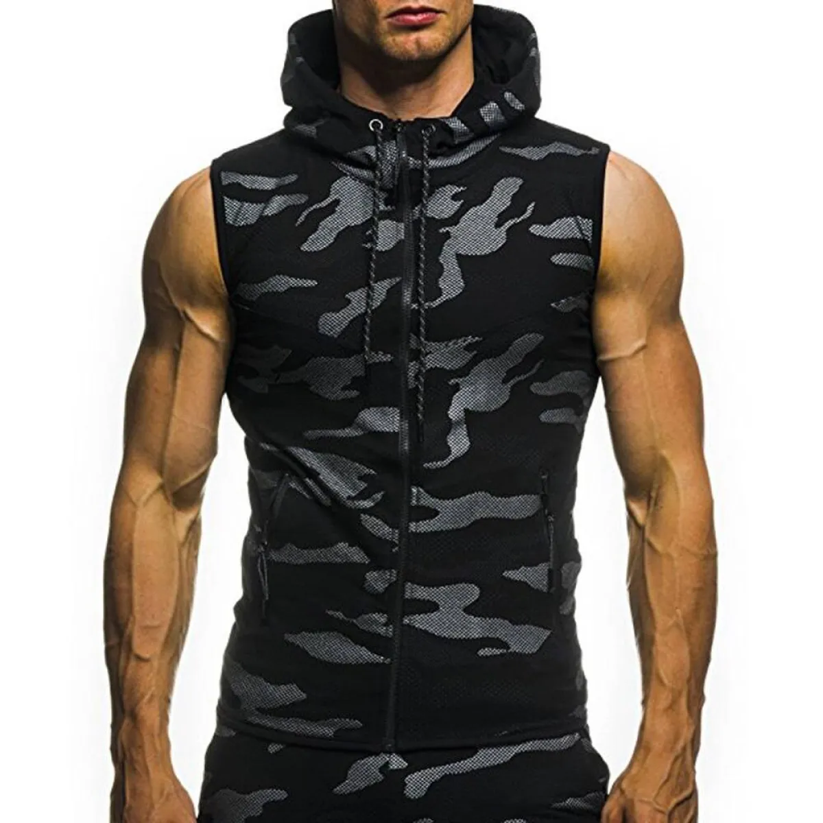 Camouflage Sleeveless Shirt - Image 25