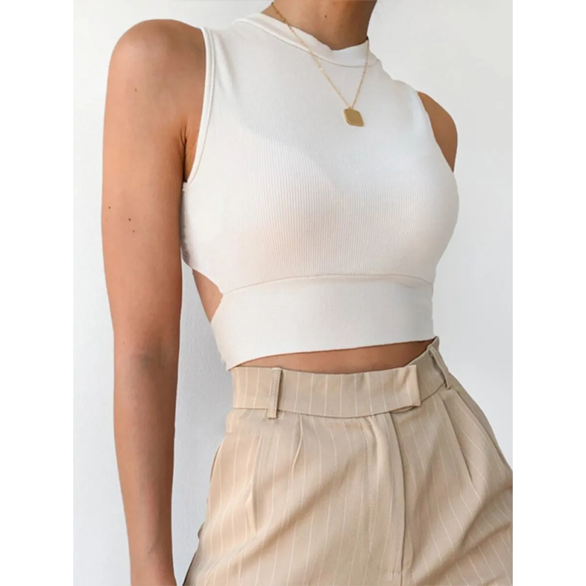 Casual Backless Streetwear Tops - Image 12