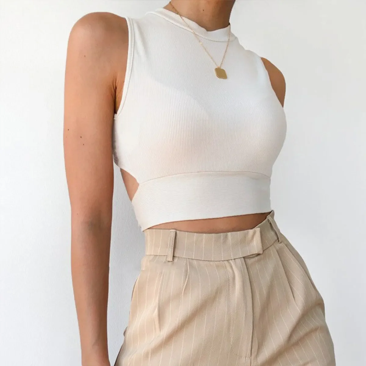 Casual Backless Streetwear Tops - Image 6