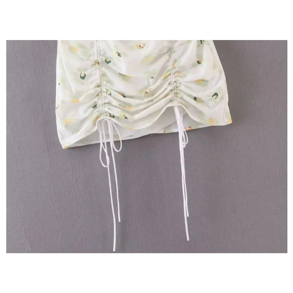 Drawstring Mini Skirt - Image 11