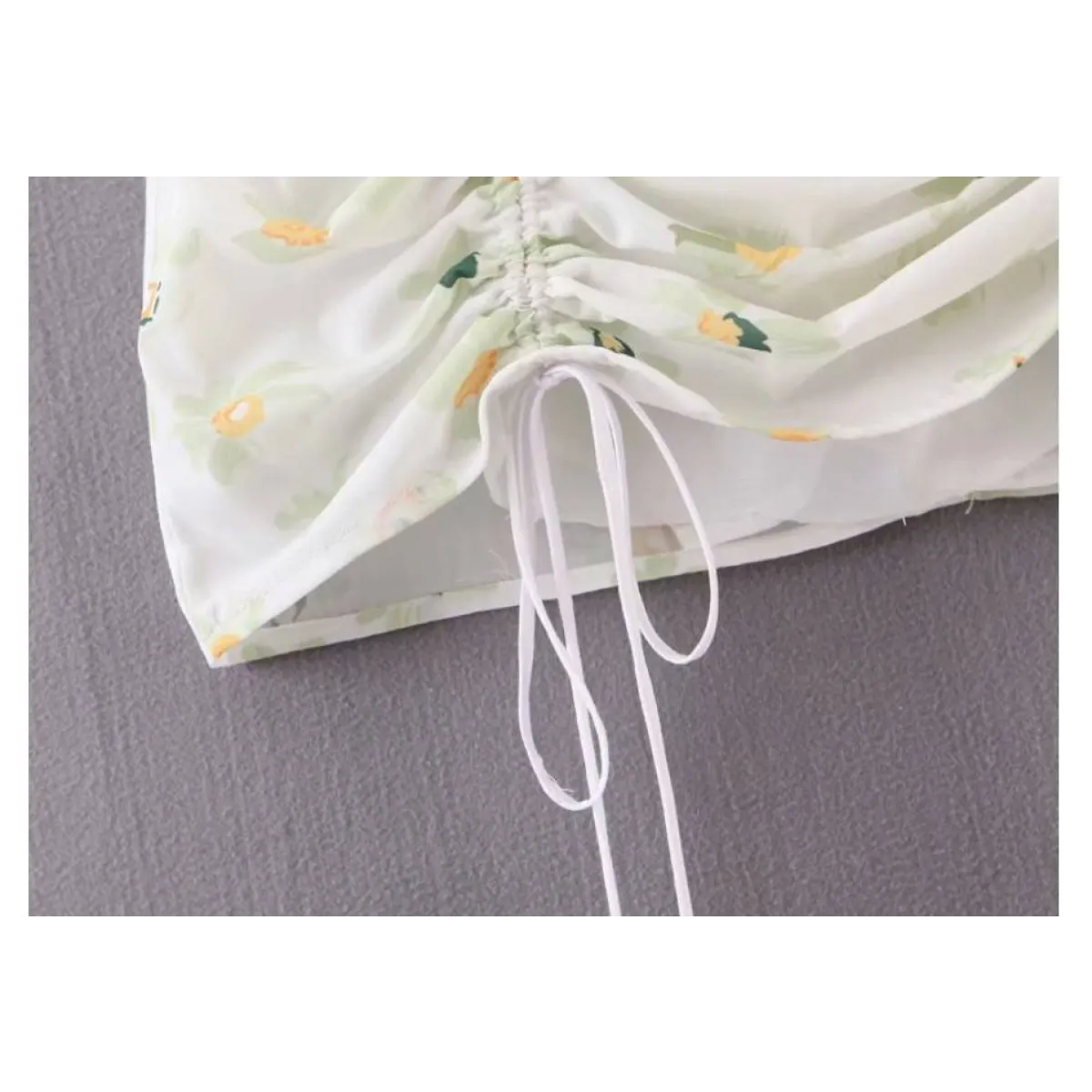 Drawstring Mini Skirt - Image 5