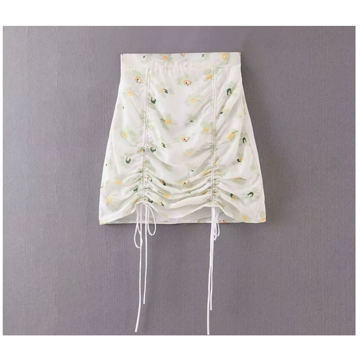 Drawstring Mini Skirt - Image 8