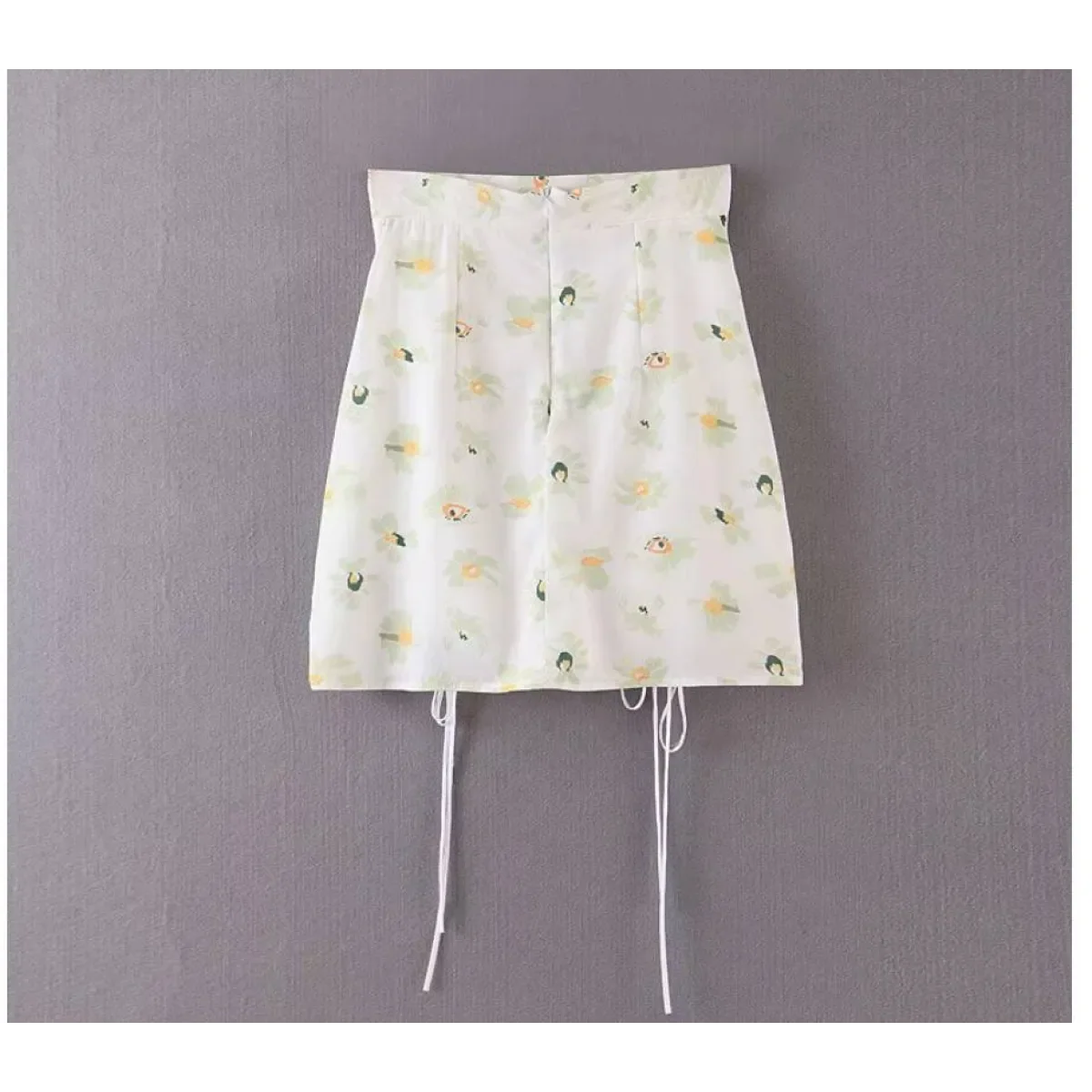 Drawstring Mini Skirt - Image 9