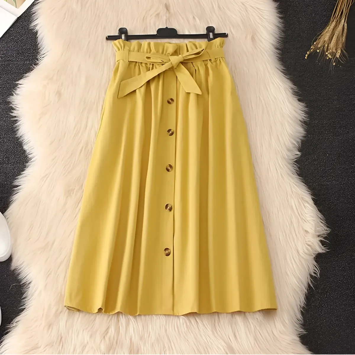 Elegant High Waist Pleated Skirts - Image 6