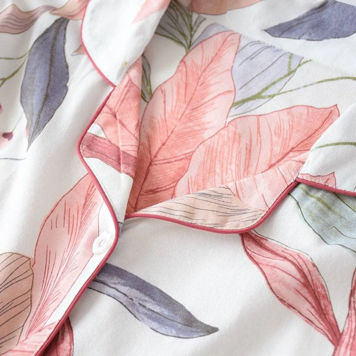 Floral Cotton Pajamas - Image 4