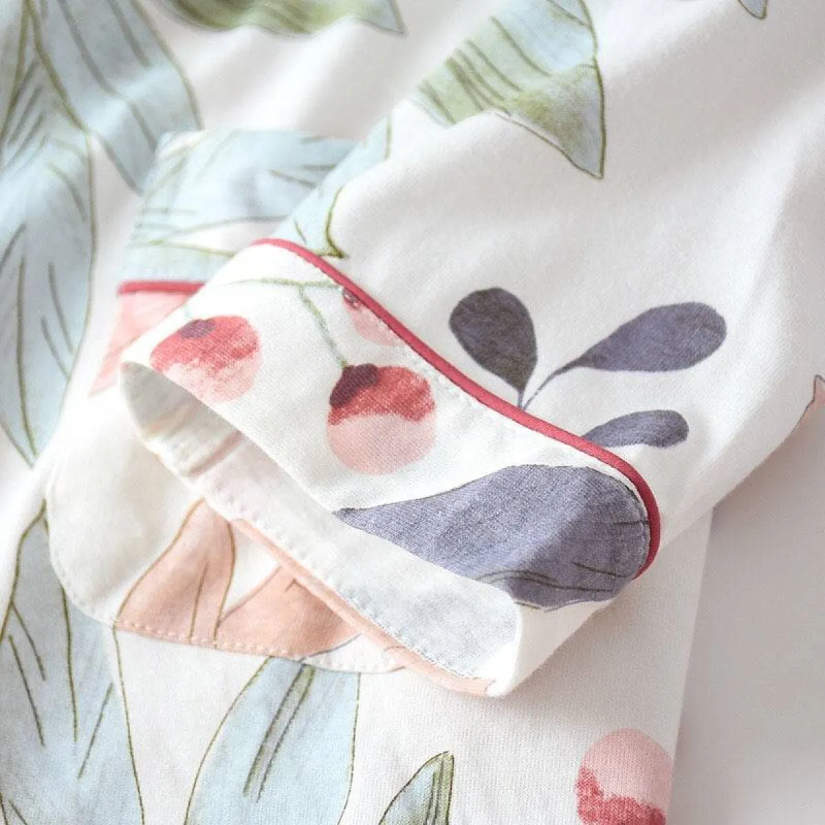 Floral Cotton Pajamas - Image 5