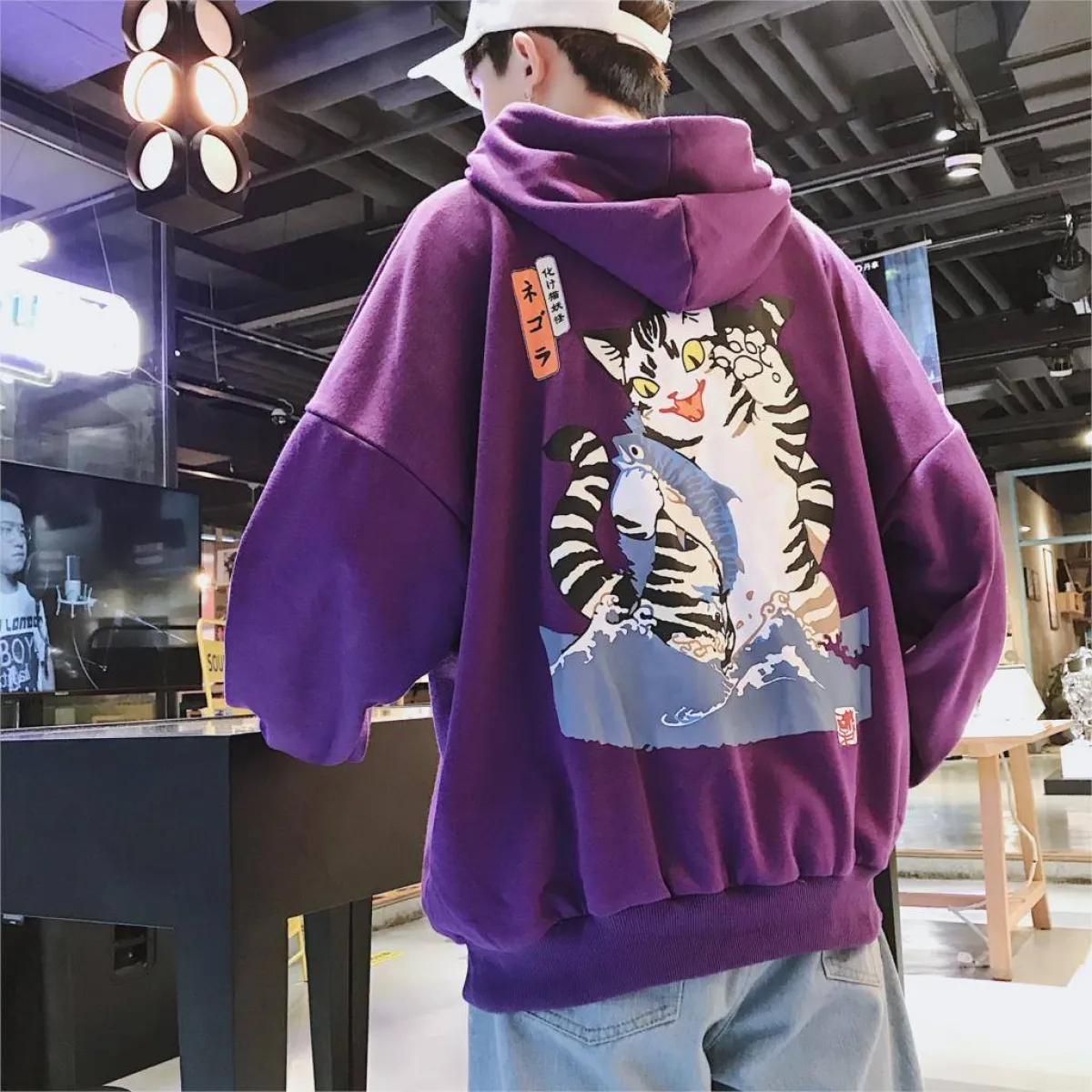 Funny Cat Hooded Jacket - Image 11