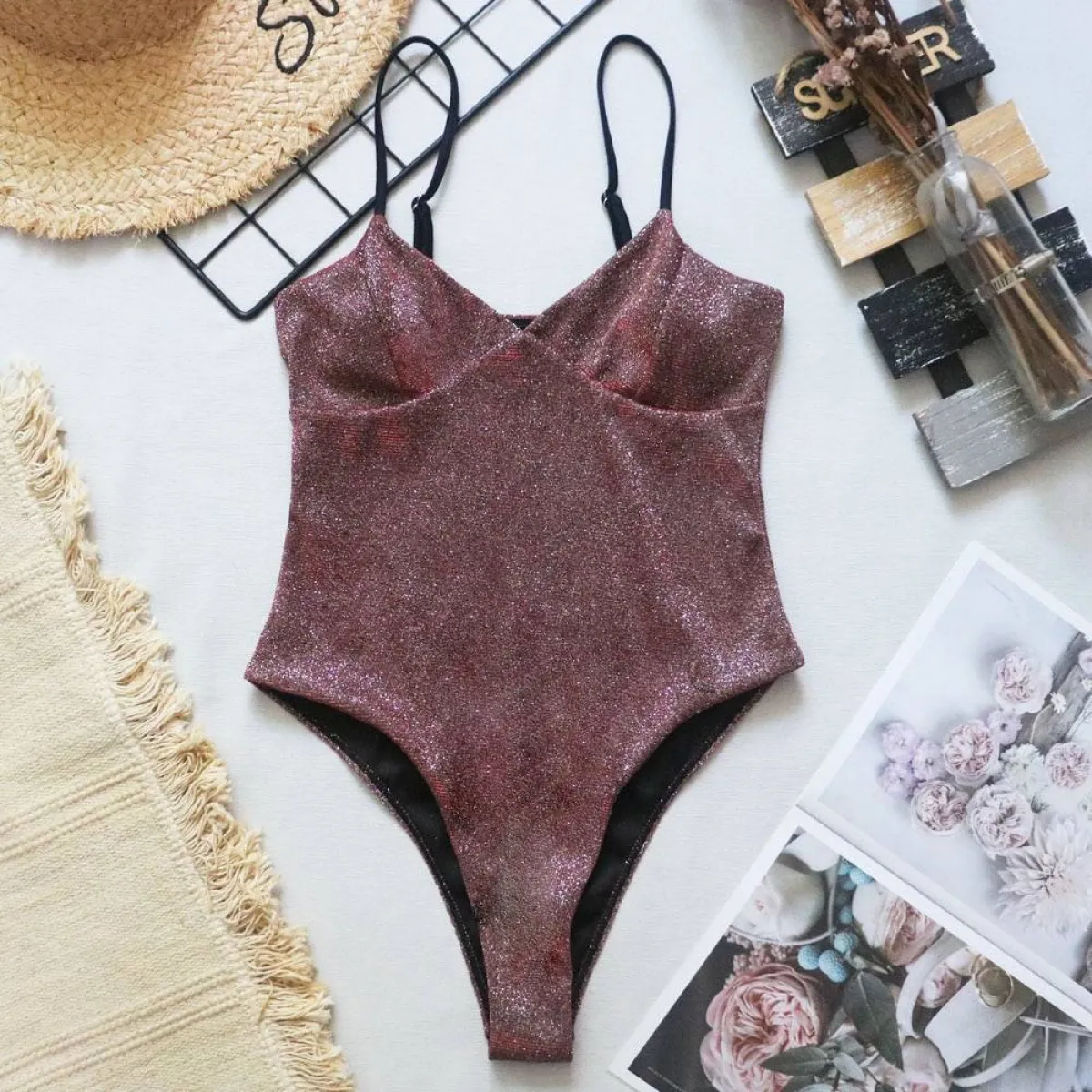 Glitter One-piece Swimsuits - Image 19