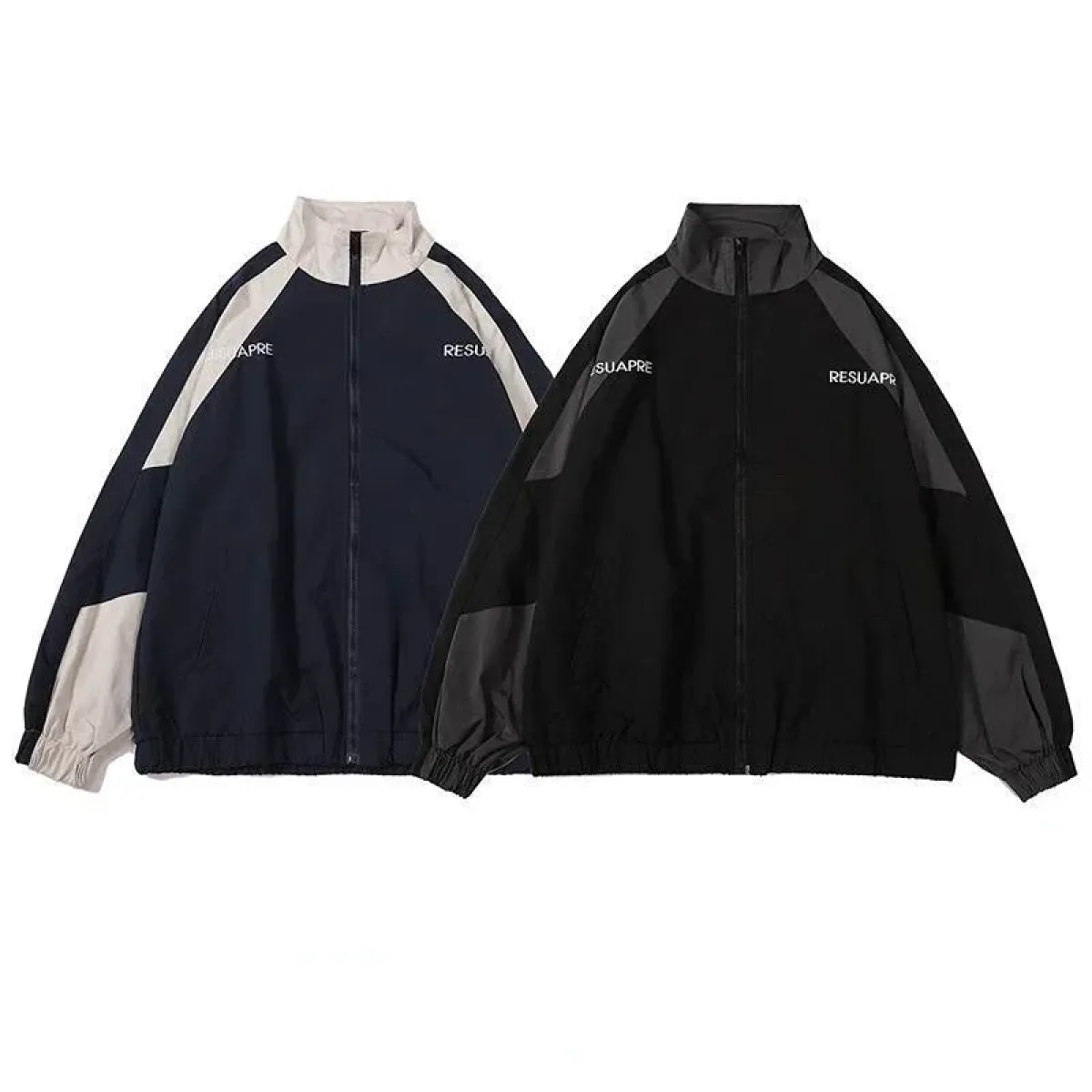 Harajuku Patchwork Windbreaker - Image 4