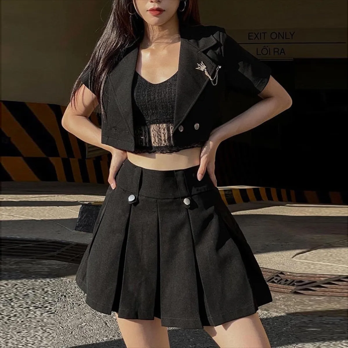 Harajuku Shirt & Skirt Set - Image 3