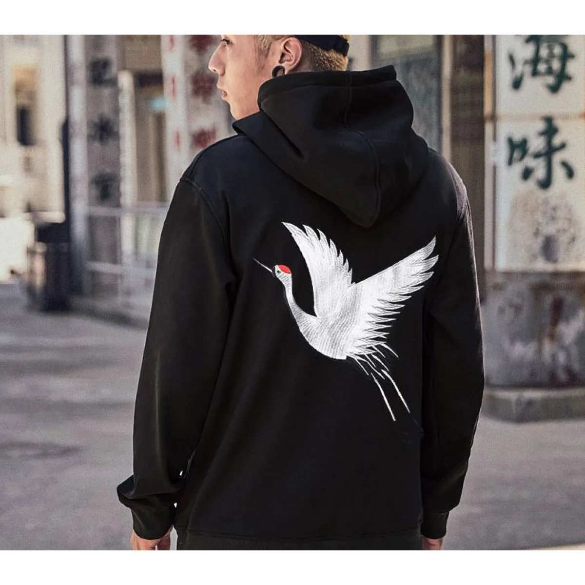 Harajuku Style Embroidered Hoodie - Image 4