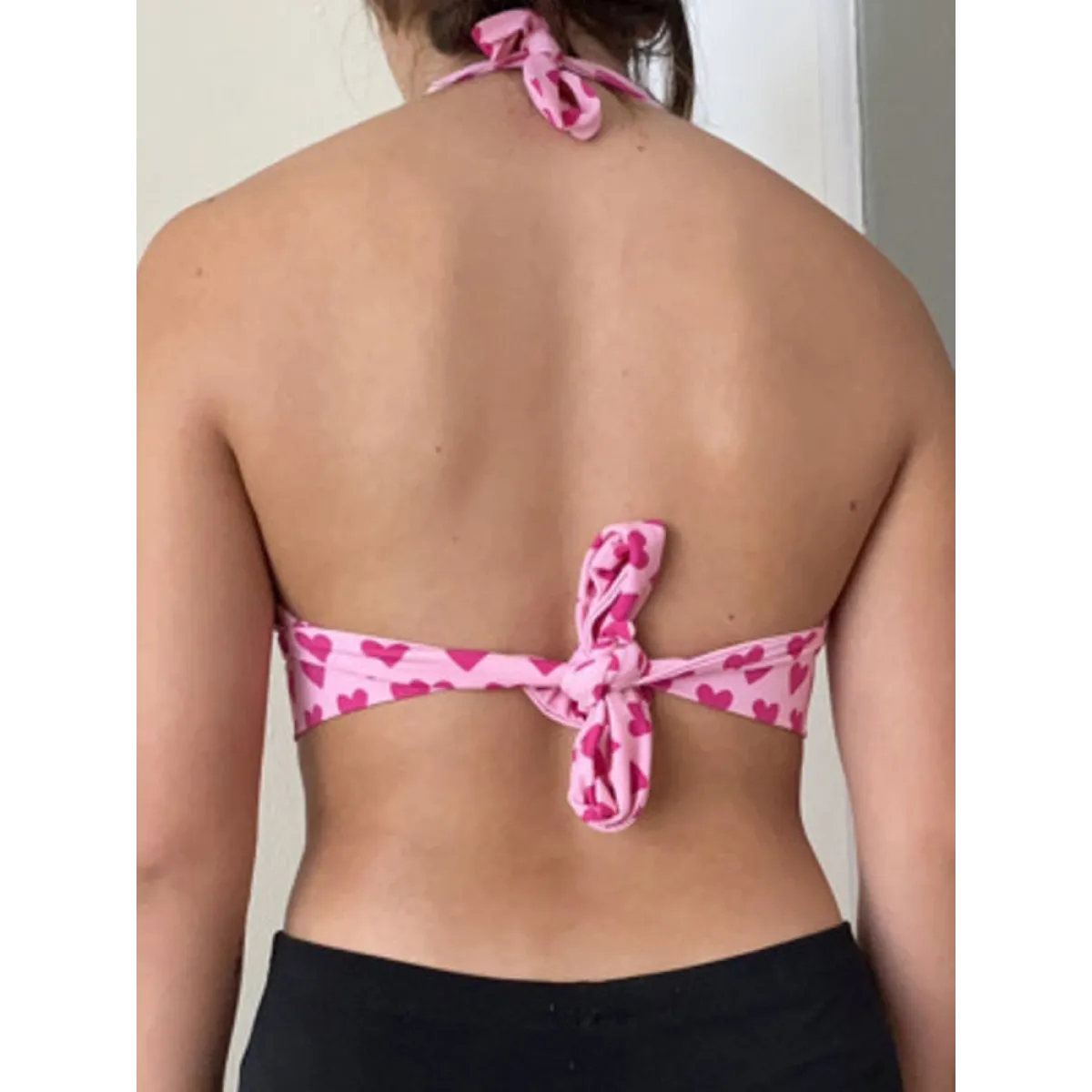 Heart Lace Up Bralette Camisole - Image 3