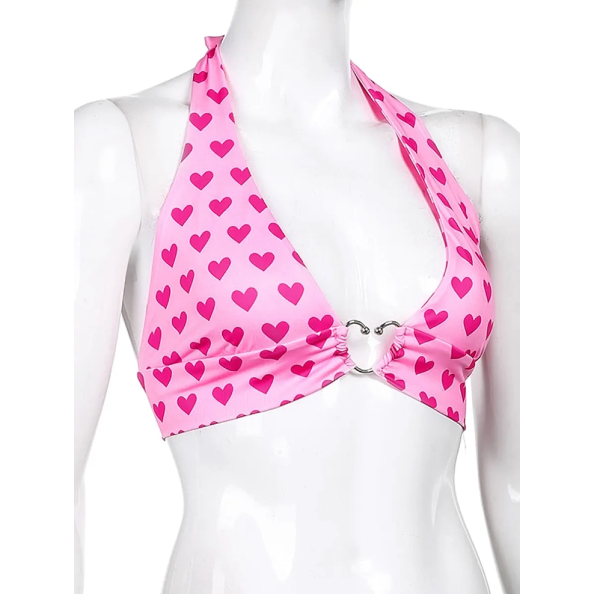 Heart Lace Up Bralette Camisole - Image 5