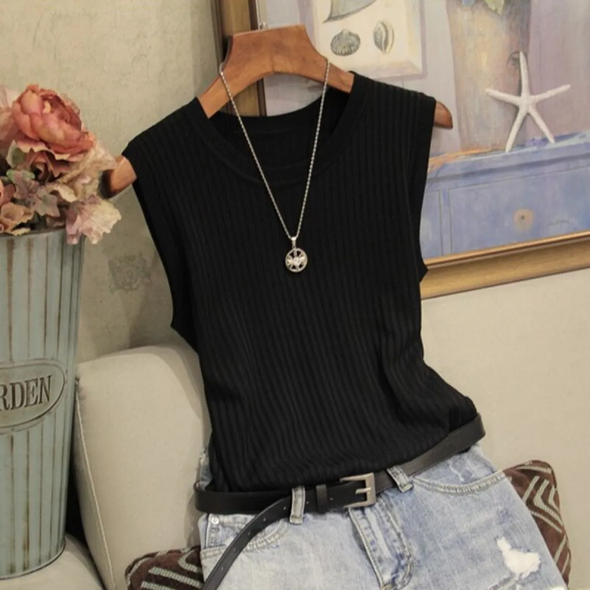 Knitted O-Neck Shirts - Image 9
