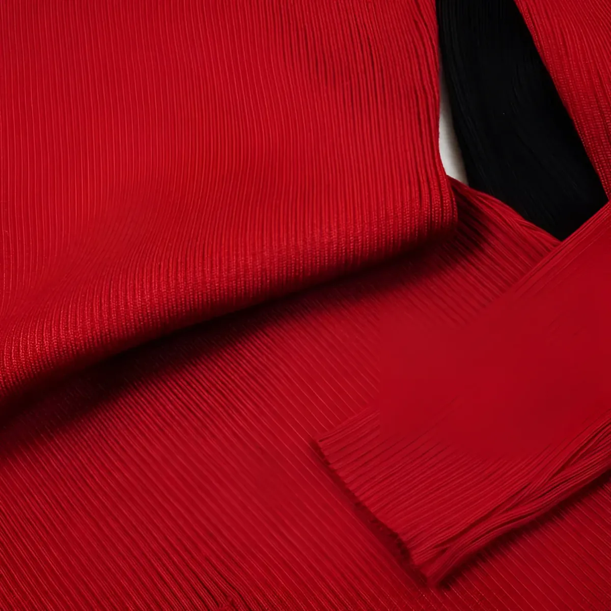 Knitted Turtleneck Dress - Image 12