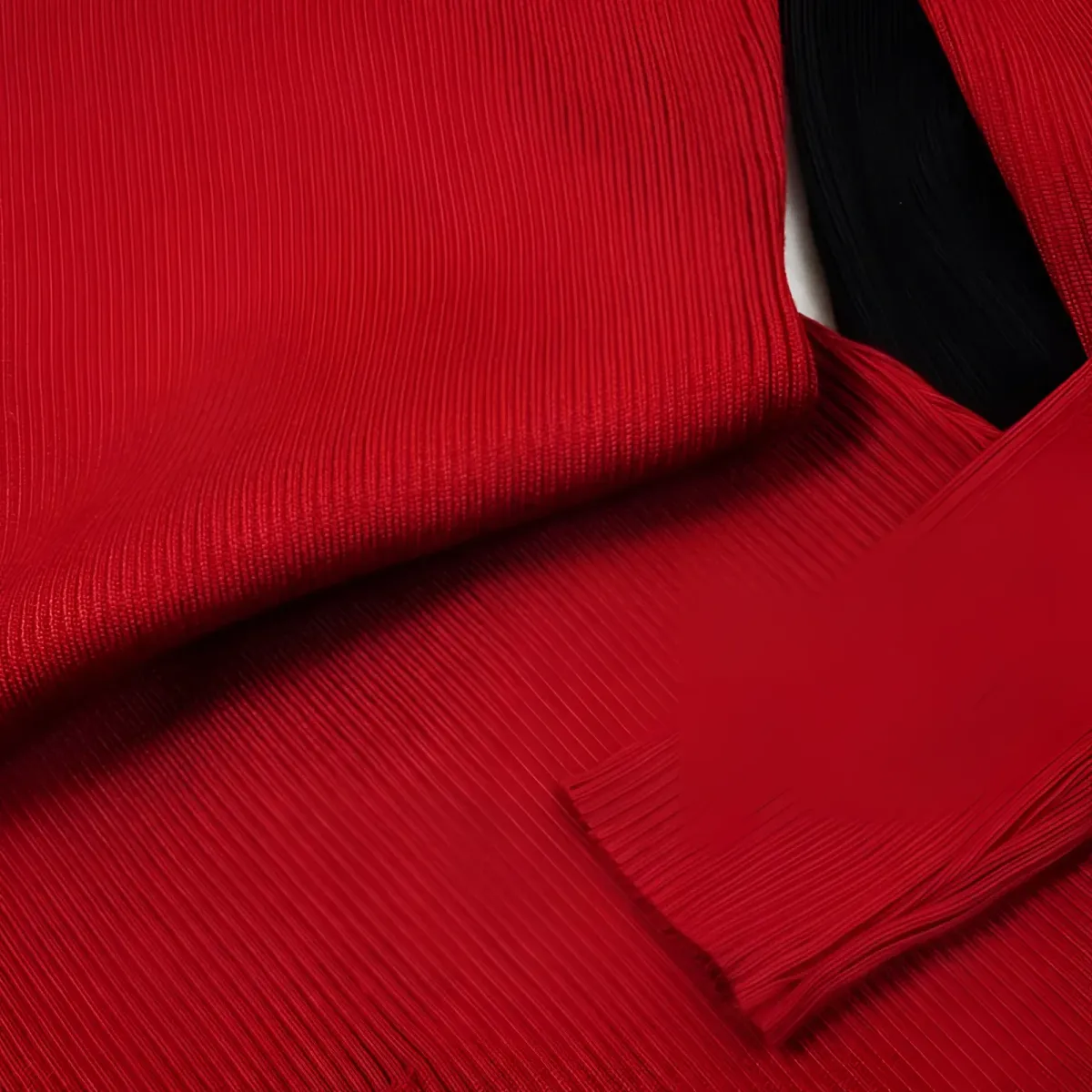 Knitted Turtleneck Dress - Image 5