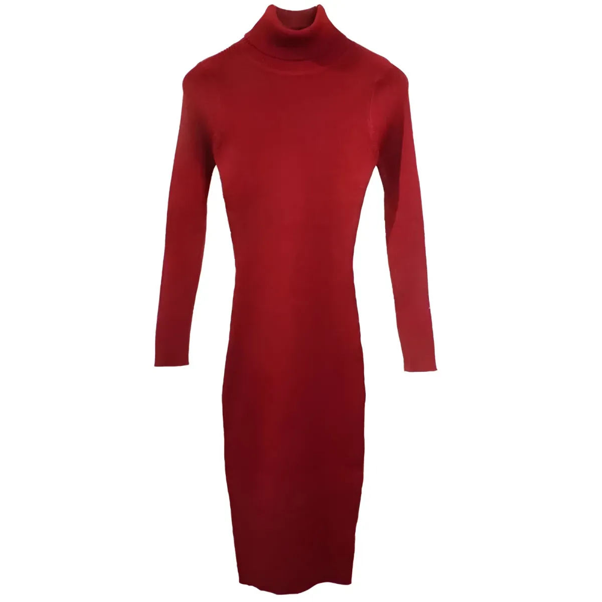 Knitted Turtleneck Dress - Image 8