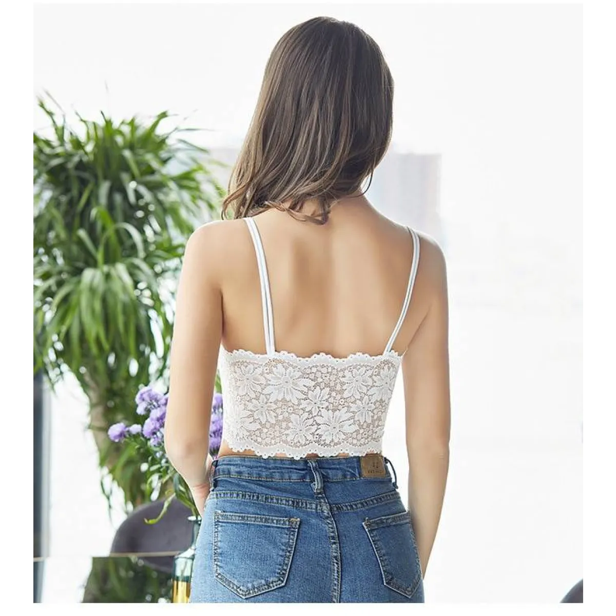 Lace V Neck Bralette - Image 12