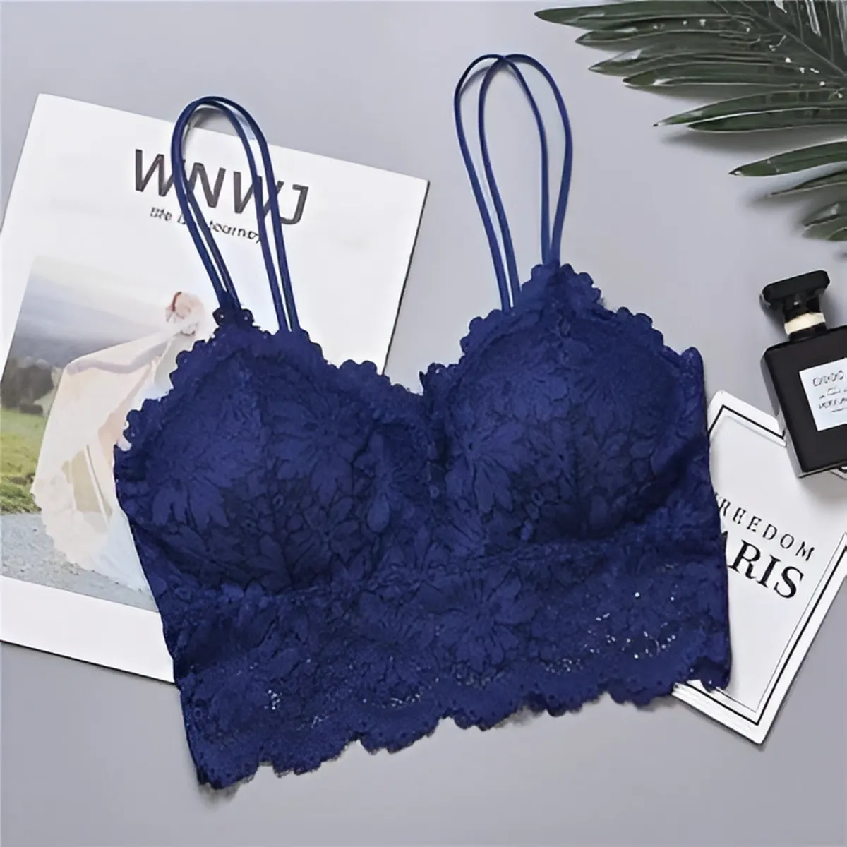 Lace V Neck Bralette - Image 17