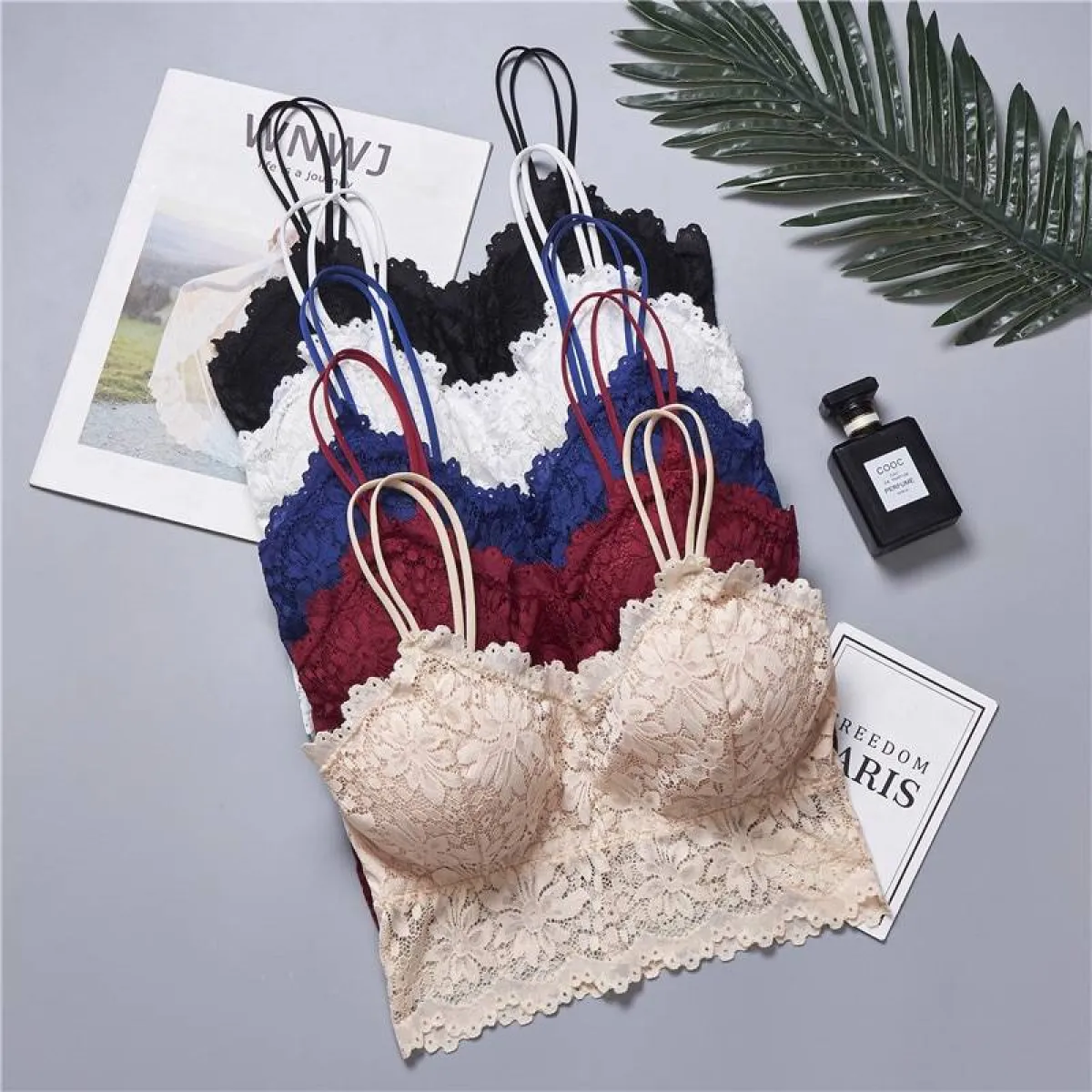 Lace V Neck Bralette - Image 3