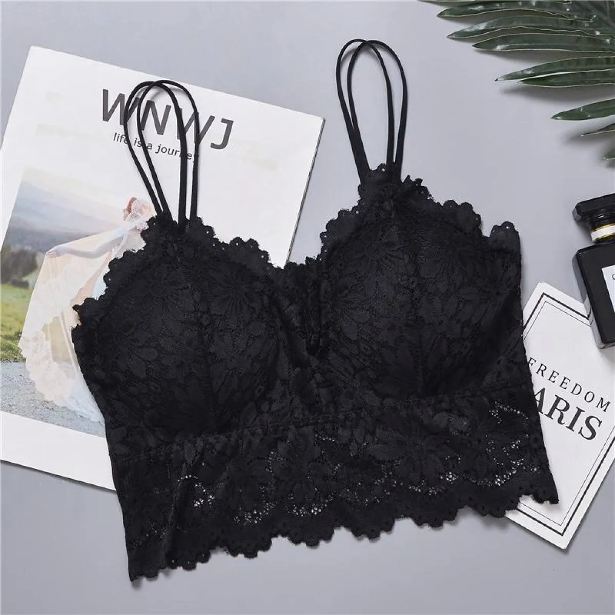 Lace V Neck Bralette - Image 4