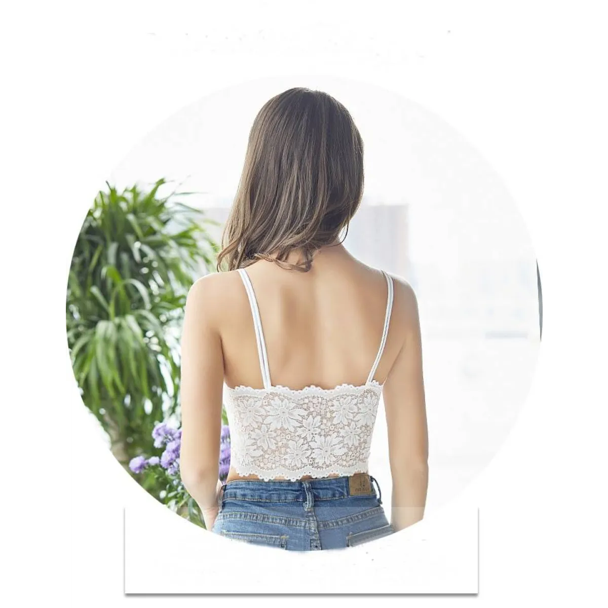 Lace V Neck Bralette - Image 7