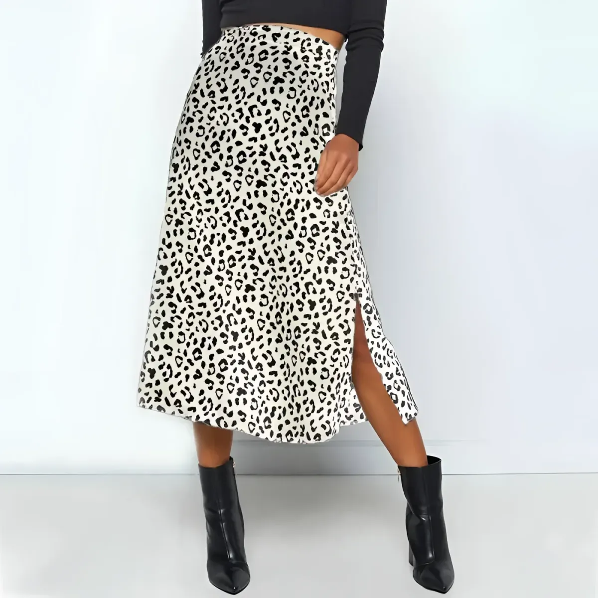 Leopard Pattern Midi Skirts - Image 10