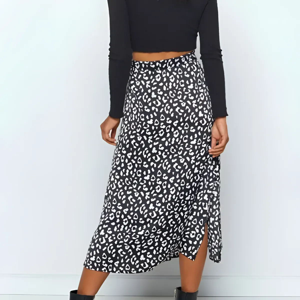 Leopard Pattern Midi Skirts - Image 9