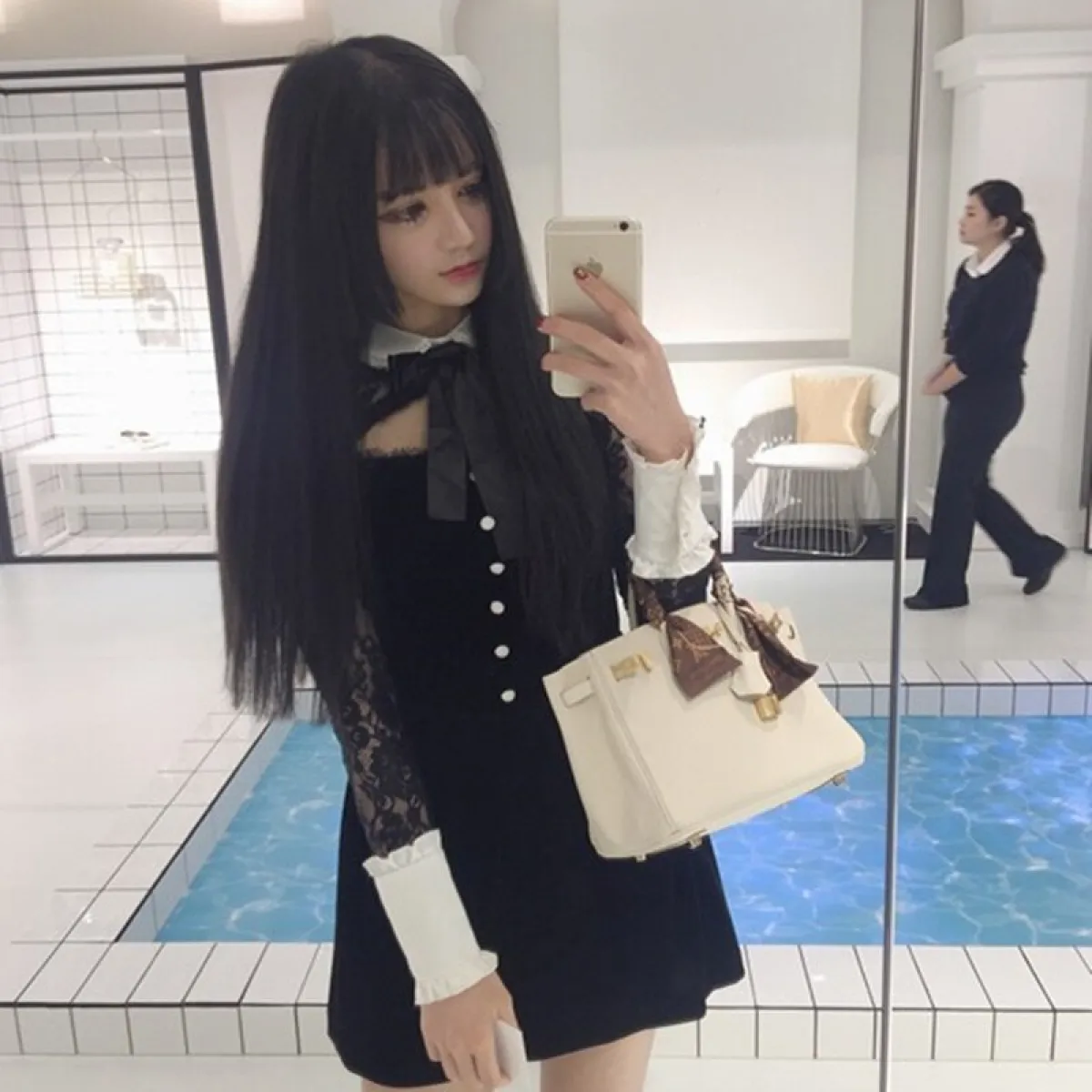 Lolita Hollow Lace Dress - Image 16