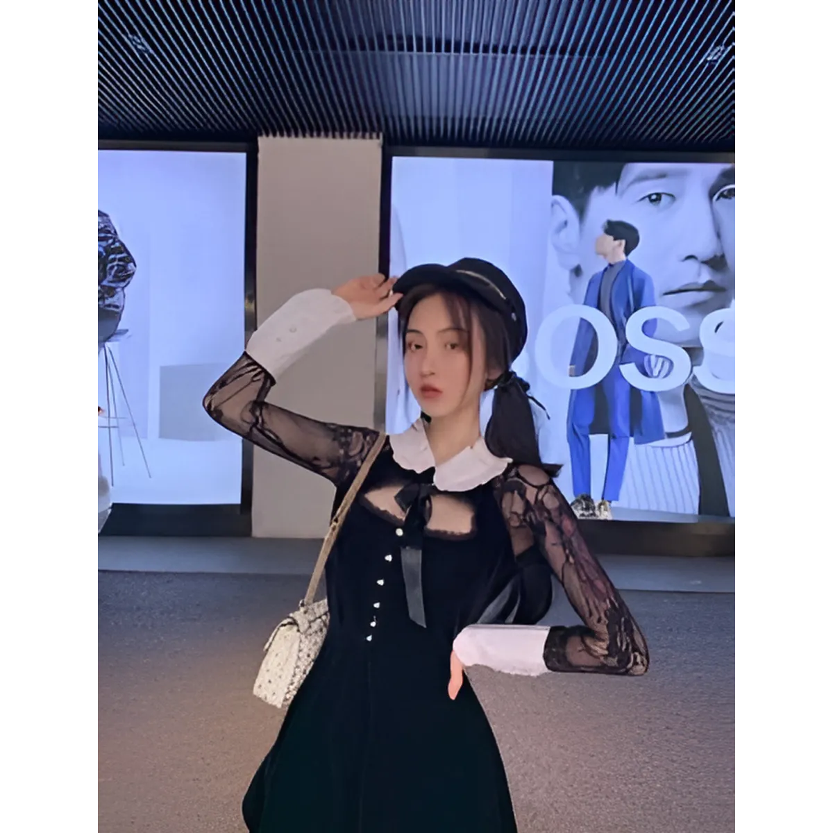 Lolita Hollow Lace Dress - Image 9