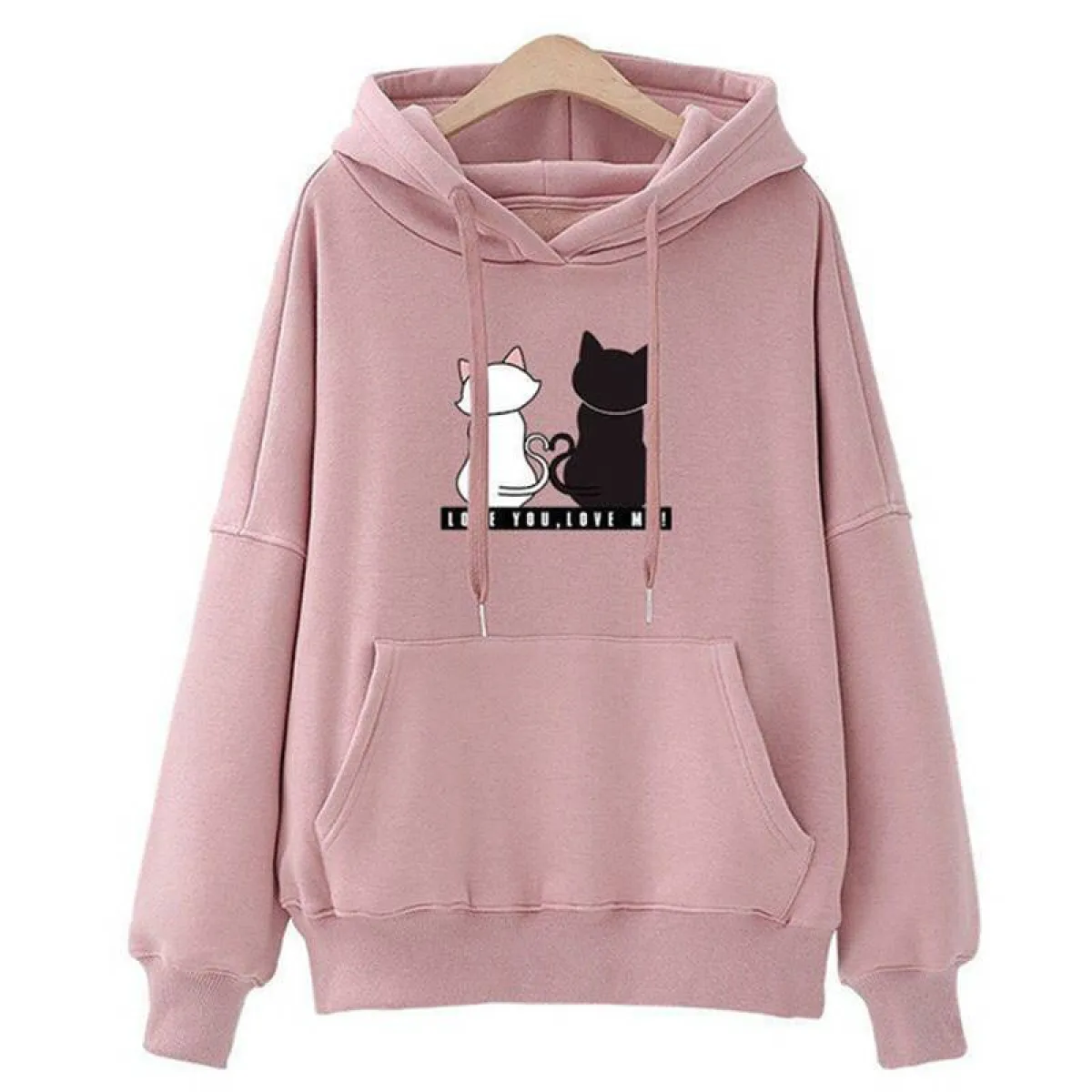Love You. Love Me! Cat Hoodie - Image 14
