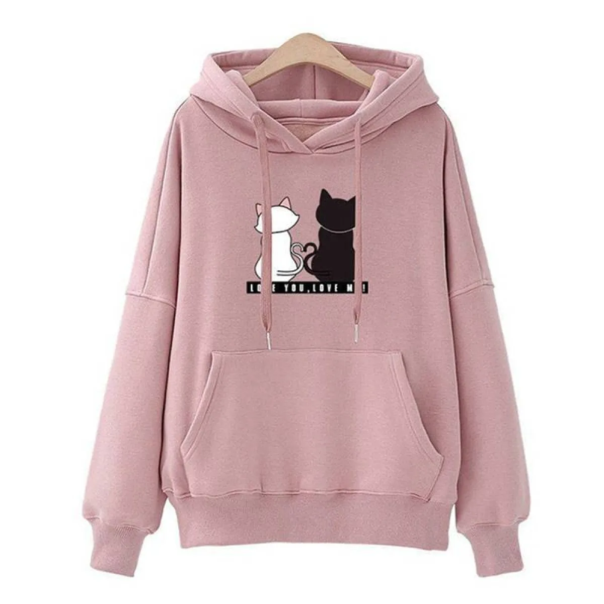 Love You. Love Me! Cat Hoodie - Image 17