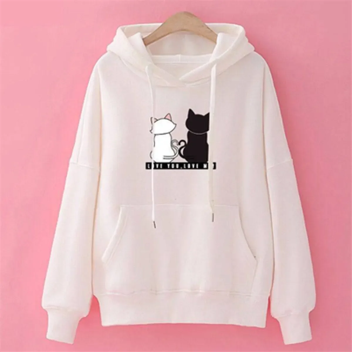 Love You. Love Me! Cat Hoodie - Image 18