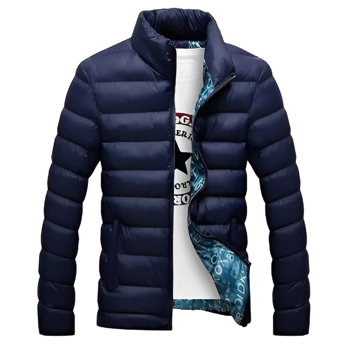 Men's Quilted Warm Jacket - Image 12