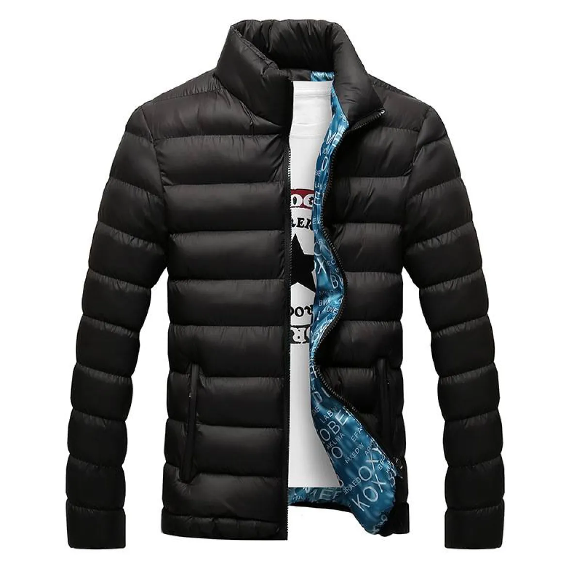 Men's Quilted Warm Jacket - Image 3