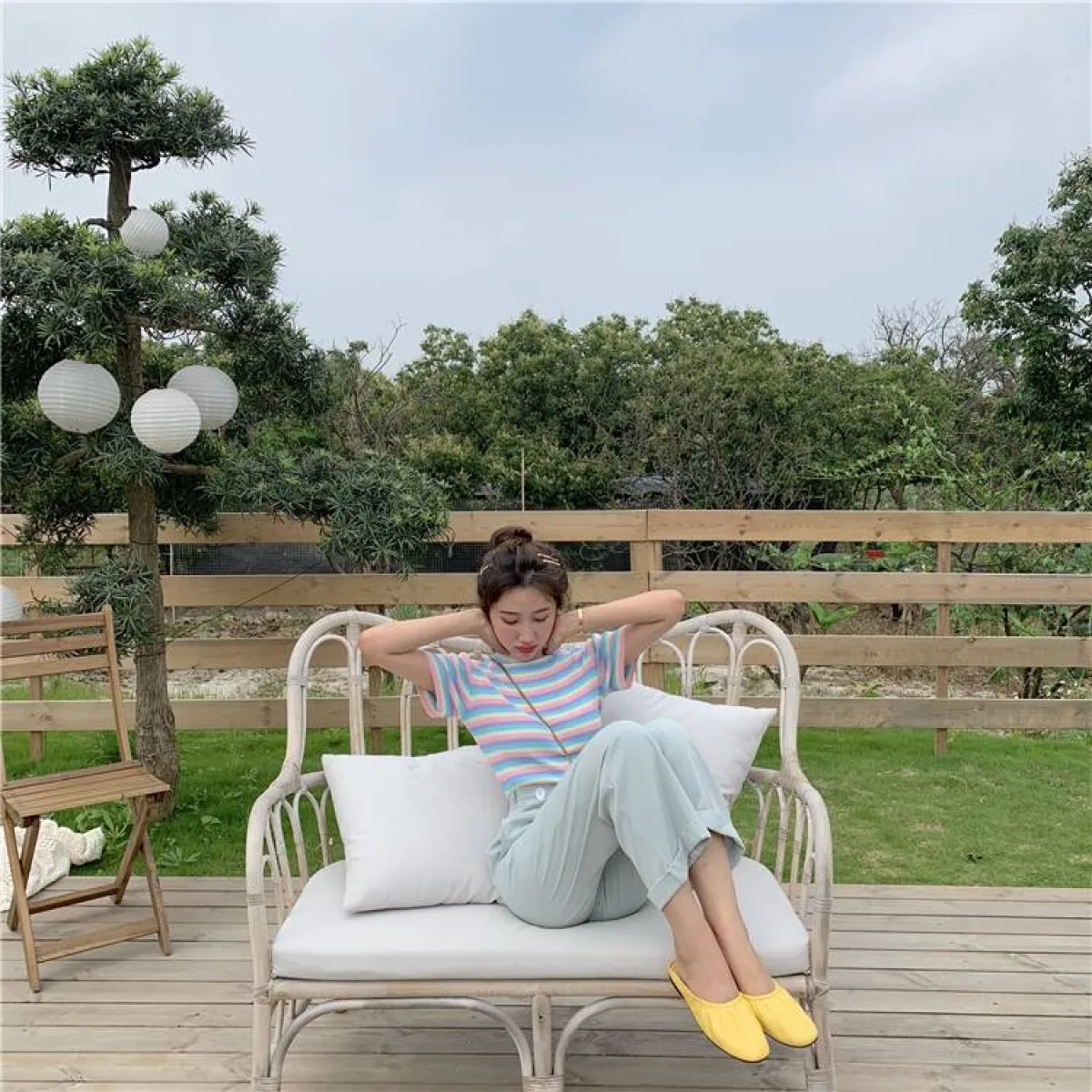 Pastel Striped Crop Top - Image 11