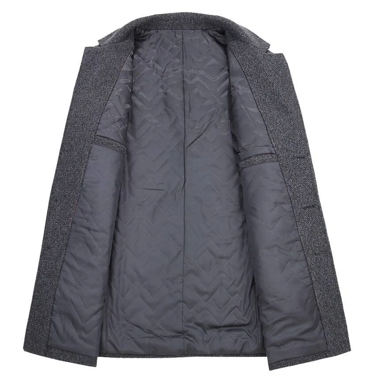 Plaid Button Coat - Image 10