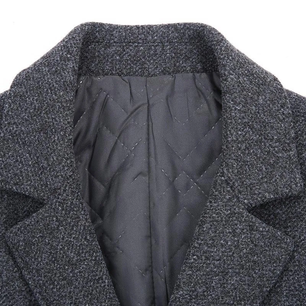 Plaid Button Coat - Image 6