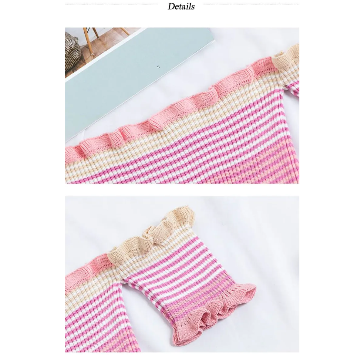 Rainbow Striped Crop Top - Image 8