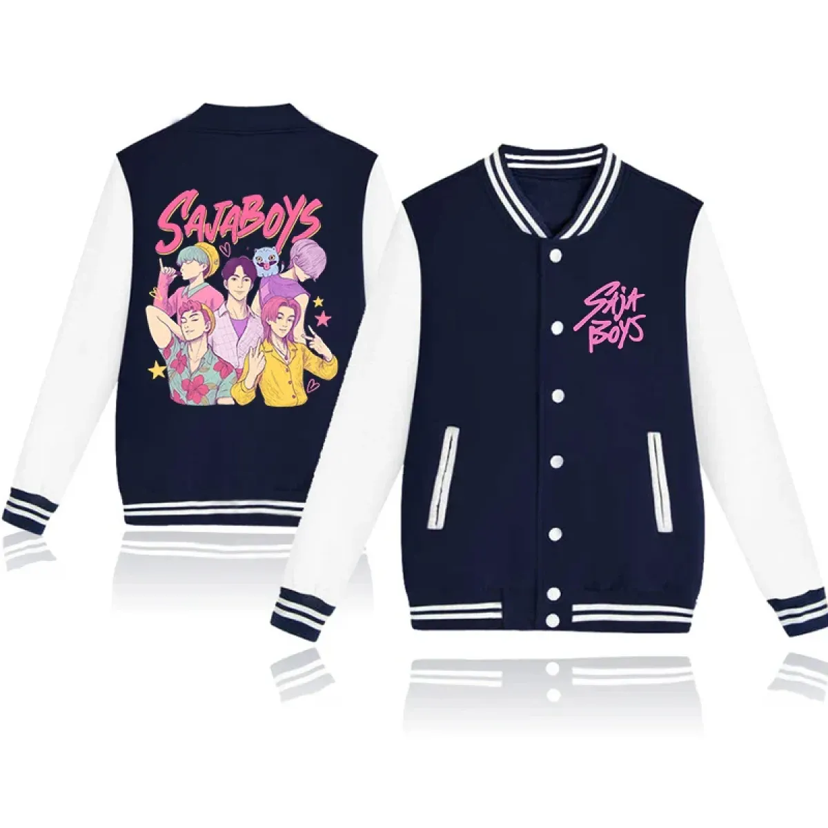 Saja Boys Kpop Demon Hunters Baseball Jacket - Image 6