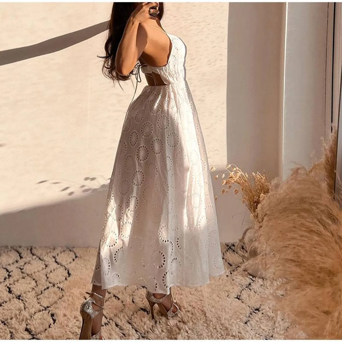 Sexy Backless Lace Dress - Image 11