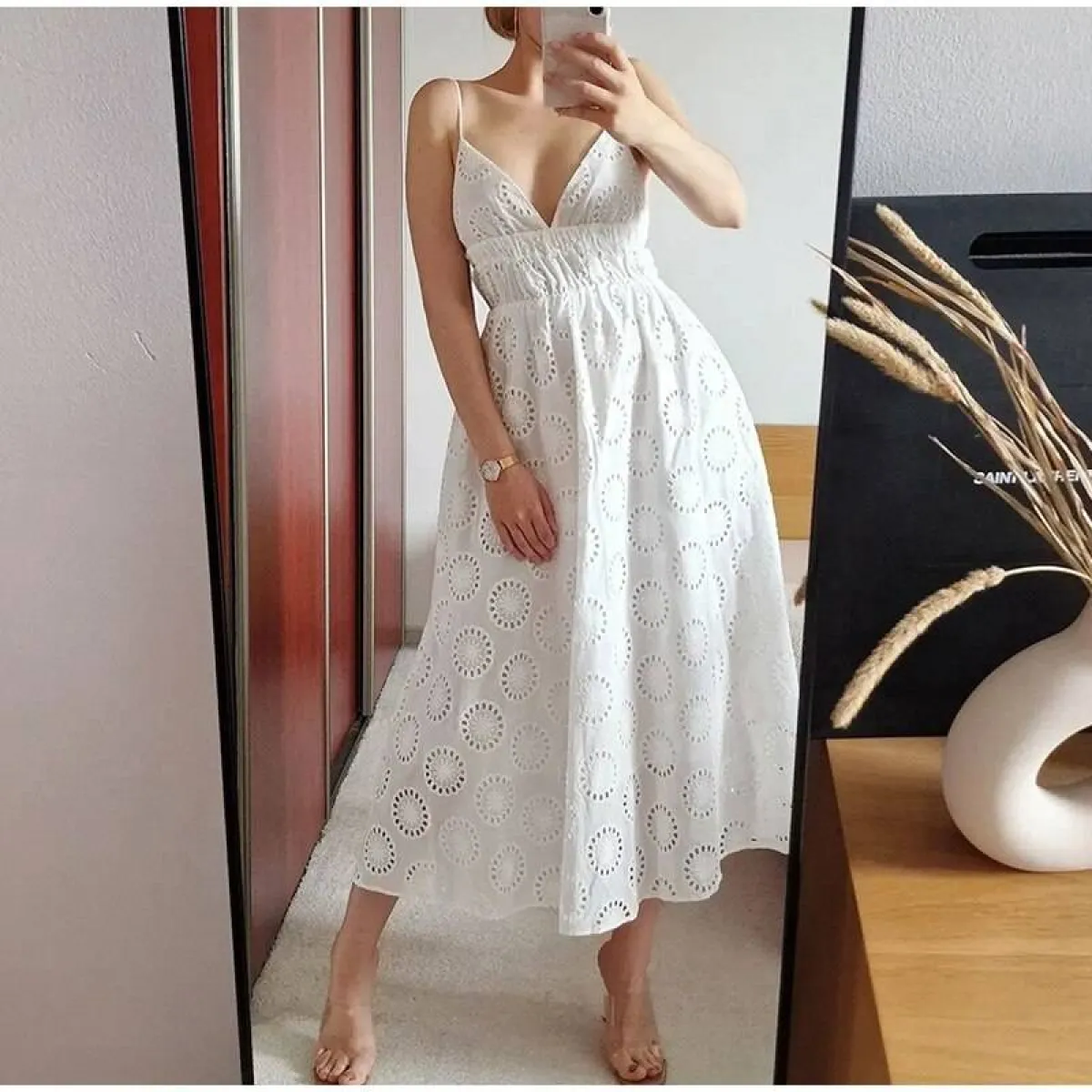 Sexy Backless Lace Dress - Image 15