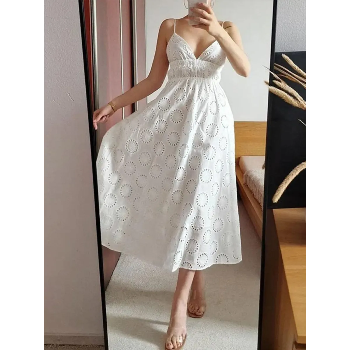 Sexy Backless Lace Dress - Image 16