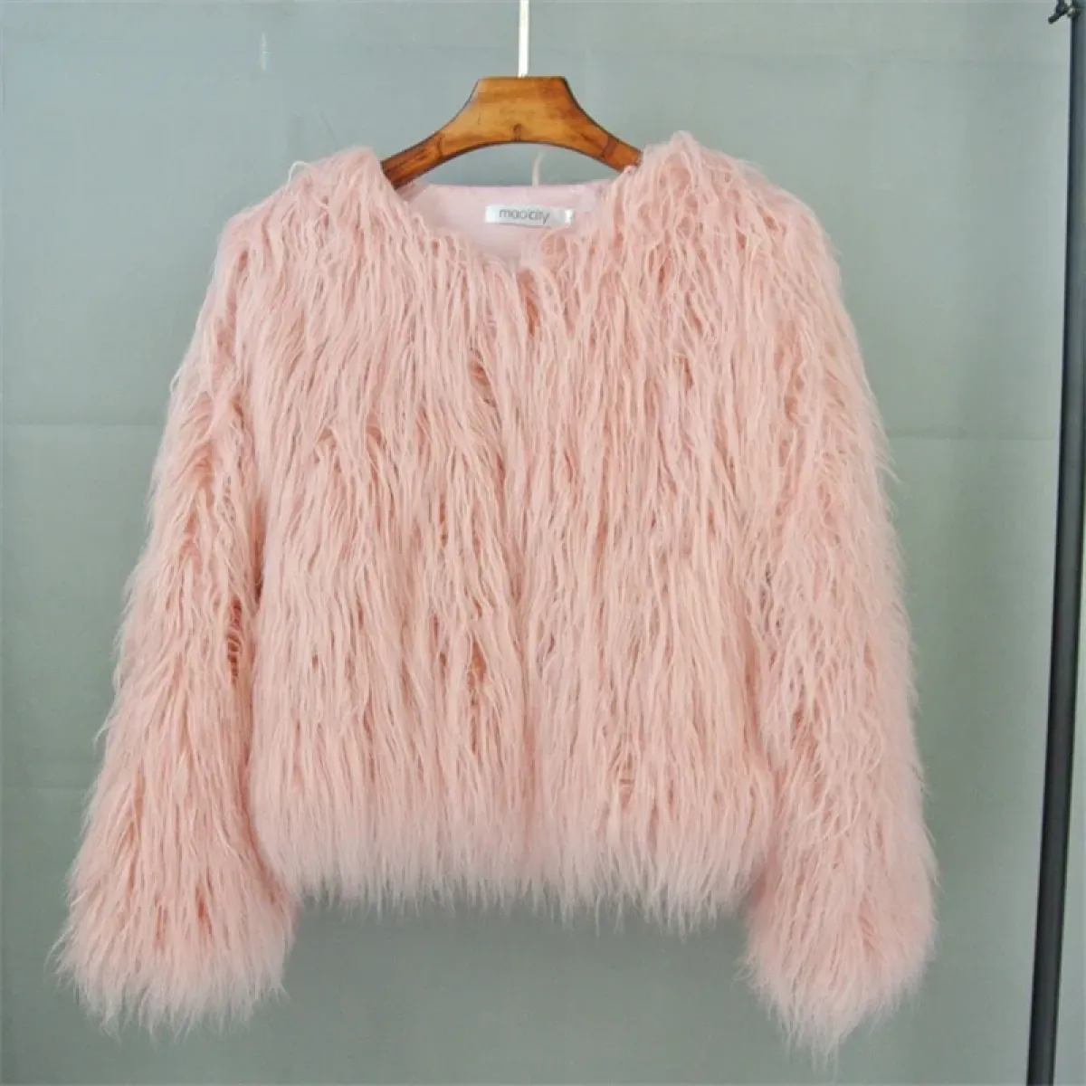 Shaggy Faux Fur Winter Jacket - Image 11