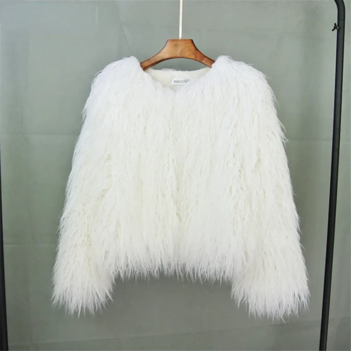 Shaggy Faux Fur Winter Jacket - Image 4