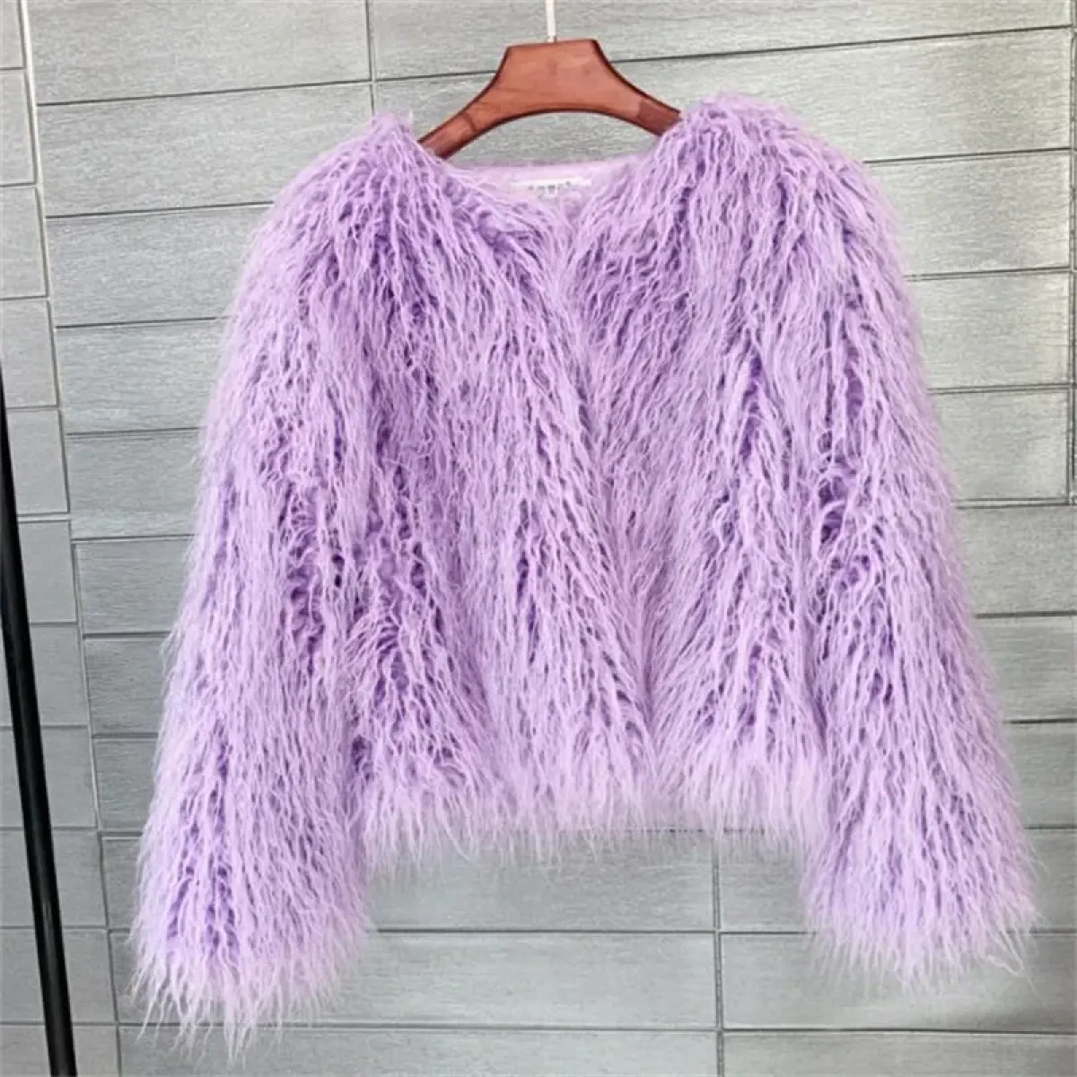Shaggy Faux Fur Winter Jacket - Image 9