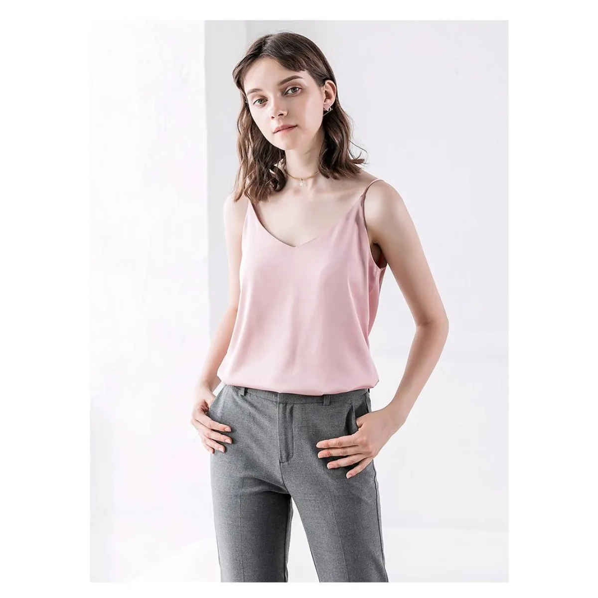 Sleeveless V-Neck Tops - Image 4